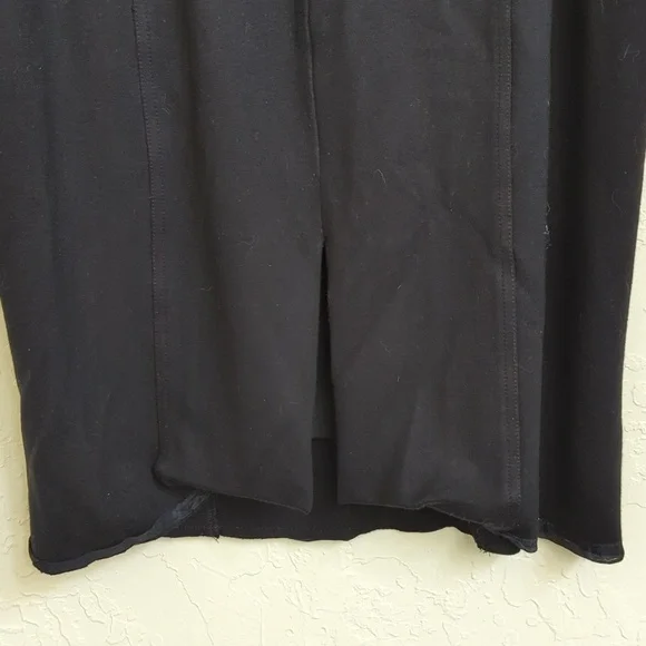💎 WHBM Black Ponte Knit Seamed Pencil Skirt Size 12 - Flawed Gem - Picture 5 of 7